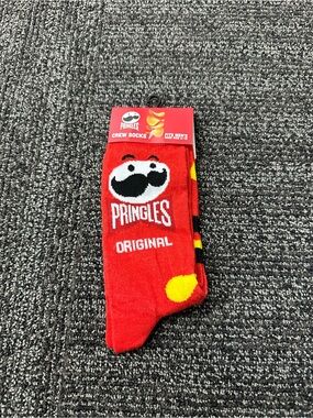 Pringles Chips Adult Men's Novelty Crew Socks Size 6-12